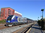 Amtrak Train # 529 arriving into Emeryville Station 